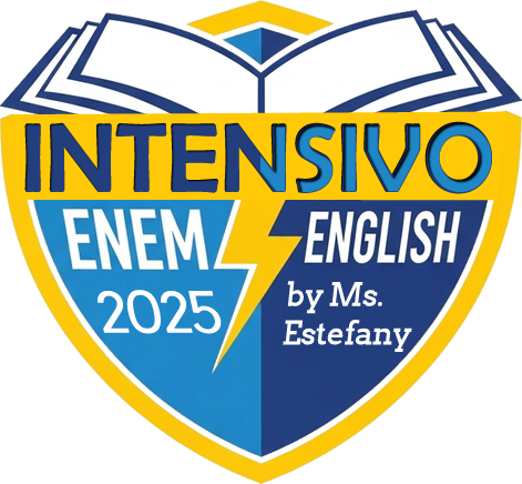Logo Intensivo ENEM English 2025 by Ms. Estefany